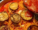 Szicíliai spagettival töltött Padlizsán Doppia recept fázis 6 fotója