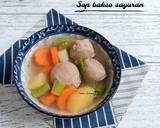 Cara Membuat Sop bakso sayuran 4