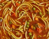 A picture of step 7 of Vegetable Spaghetti.