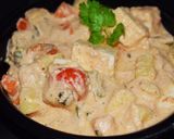 A picture of step 16 of Navratan Korma.