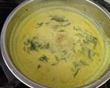 A picture of step 5 of Spinach mor kulambu / mor kerrai.