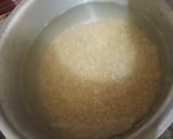 A picture of step 1 of Beef haleem with boil rice.