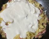 Foto del paso 3 de la receta: Espaguetis con nata y bacon