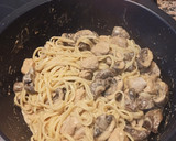 Foto del paso 4 de la receta: Pasta con pollo y champiñones
