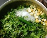 A picture of step 4 of Kutti idli in tri colour.