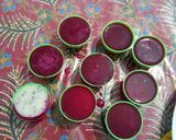 Foto langkah ke 4 dari resep Puding Buah Naga Mekar.