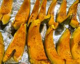 A picture of step 7 of Roasted Kabocha Squash (Air Fryer or Oven).