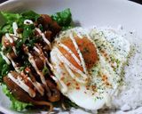 A picture of step 7 of Teriyaki Chicken Mayo Rice Bowl.