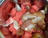 A picture of step 1 of Watermelon shake.