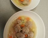 Foto langkah ke 7 dari resep Sop Bakso Ayam Sehat.