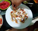 A picture of step 6 of Paapdi chaat.