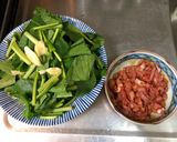 蠔油嫩肉絲炒油菜的食譜步驟1照片