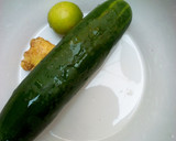 A picture of step 1 of Refreshing cucumber juice.