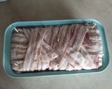 Baconbe tekert rúdfasírt recept fázis 4 fotója
