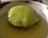 A picture of step 4 of Poori.