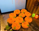 A picture of step 8 of Orange cupcakes.