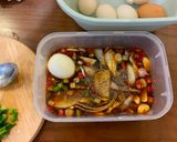 Hình bước làm 4 của món Trứng ngâm tương Hàn Quốc