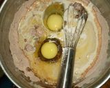 A picture of step 5 of Milo cake.