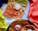 A picture of step 6 of Tricolour Veggies & Panneer Paranthas.