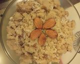 A picture of step 6 of Soji ka halwa (Pakistan flag).