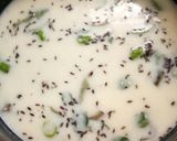 A picture of step 5 of Khatti meethi Gujrati kadi.