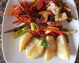 Foto del paso 8 de la receta: Almuerzo, muy vegetariano. Pero con mucho sabor...😉👍