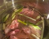 A picture of step 1 of Korean Samgye-tang chicken soup in the Instant Pot 🐓.