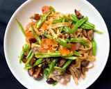 Hình bước làm 4 của món Keto: Váng đậu xào thập cẩm