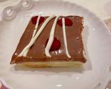 صورة لخطوة 4 من وصفة حلا تشيز التوت والشوكلاته 🍰 Roseberry and chocolate cheesecake