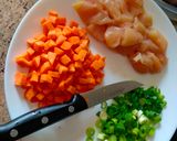 Foto del paso 1 de la receta: Arroz frito con pollo