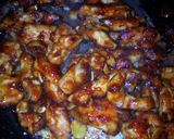A picture of step 5 of Chicken, pasta and mchicha #maindish#teamalpha#luhyalocaldishes.