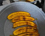 A picture of step 3 of Pastelon aka plantain lasagna.