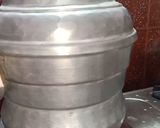 A picture of step 3 of Moongdal puttu.