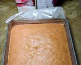 A picture of step 5 of Strawberry Lamingtons.