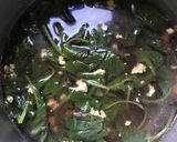 Hình bước làm 2 của món Canh rau dền thịt băm