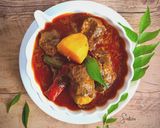 Gambar langkah 4 resipi Kari Daging.