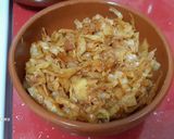 Foto del paso 5 de la receta: Repollo crujiente a la sidra con trucha desmenuzada