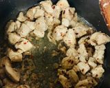 A picture of step 1 of Chicken Cheese Penne Pasta.