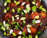 A picture of step 13 of Cabbage Manchurian.