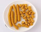 A picture of step 3 of Rajasthani gatte ki sbji.