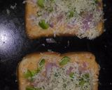 A picture of step 3 of Open bread Pizza Sandwich.