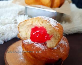 Bomboloni langkah memasak 5 foto