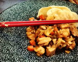 Foto del paso 5 de la receta: Pollo con almendras y seta shitake 🍜🍜🍜🥢🥢🥢