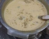 A picture of step 4 of Sagodana and suji kheer.