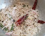 A picture of step 1 of Spicy roasted coconut fish curry.