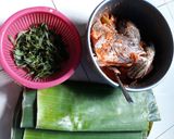 Foto langkah ke 4 dari resep Pepes ikan kakap n dori spicy.