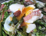 Foto del paso 7 de la receta: Ensalada templada de trigueros con bacon y huevo
