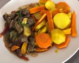 A picture of step 5 of Boiled potatoes and liver sauce.