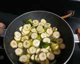 A picture of step 2 of Row Banana Sabzi.