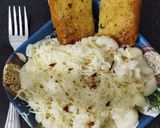A picture of step 5 of Cheesy macaroni in white sauce.